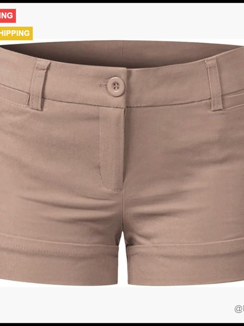 Stretch Comfort Blend Active Shorts with Cuffed Hem and Pockets - Picture 1 of 7